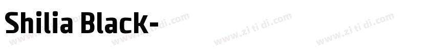 Shilia Black字体转换